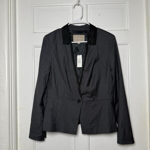 Banana Republic Women’s Grey/Black Blazer Jacket Size 6 NWT Career Workwear